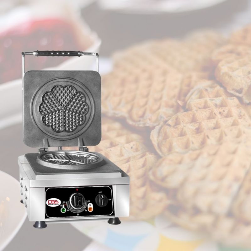 DBS - Industrial Flower Model Waffle Maker with Teflon Coating Grid