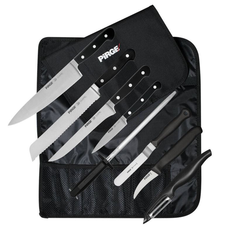 Classic Chef Knife Set with Bag 9 pieces