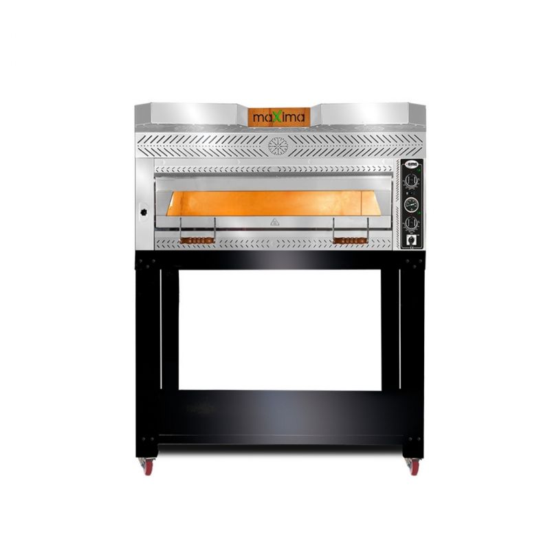 DBS - V Series Single Layer Stone-Based Pizza Oven with Bottom Worktop, Ø 35cm, 9 Tray Capacity