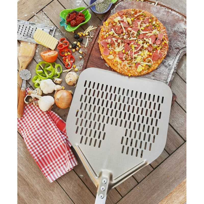 Aluminum Perforated Pizza Shovel  41x120