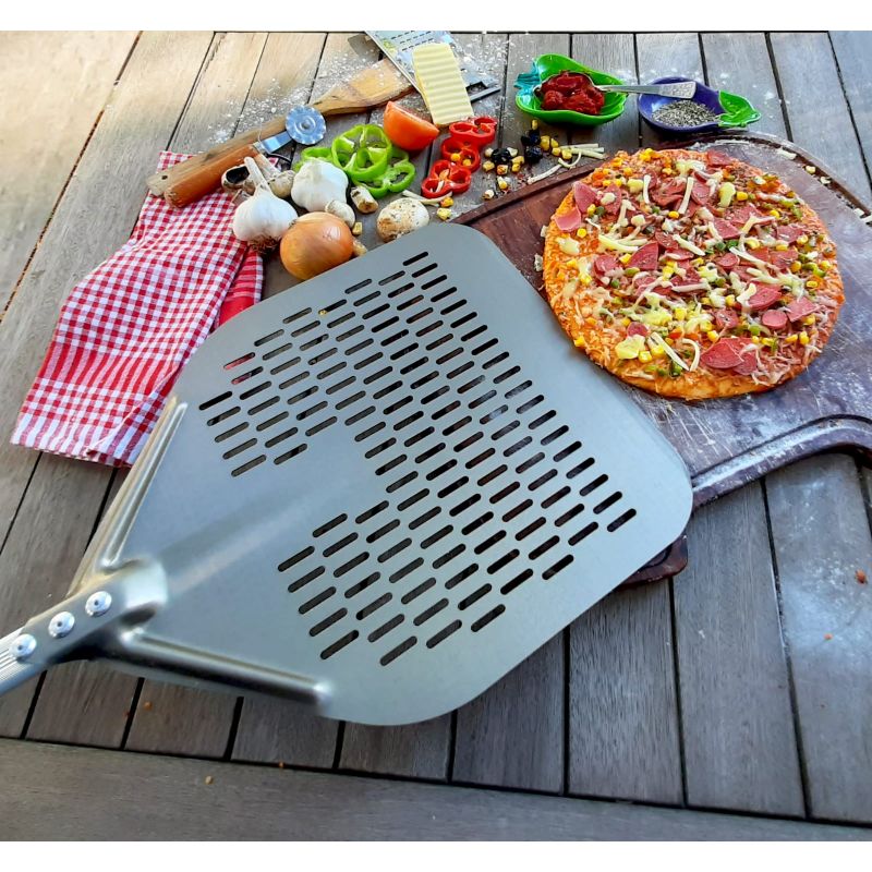 Aluminum Perforated Pizza Shovel 36x120