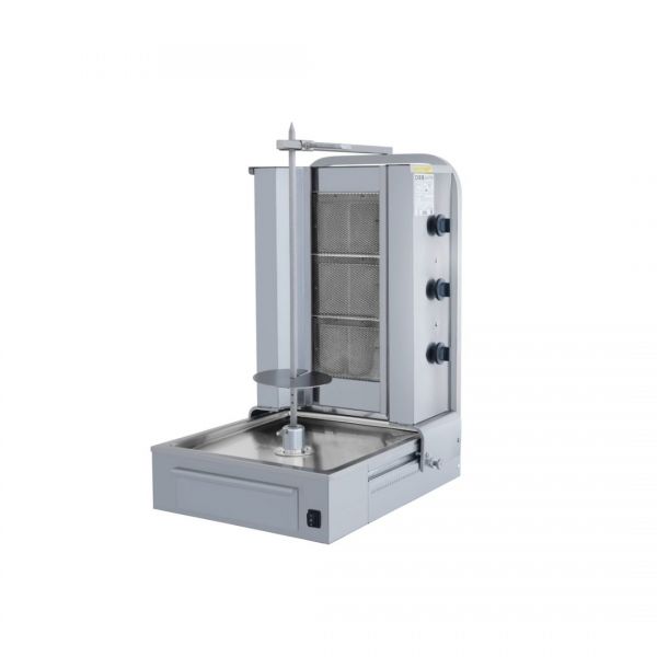 The grill is ideal for making delicious doner, gyros, kebab or shawarma. The grill is ideal for making delicious doner, gyros, kebab or shawarma.