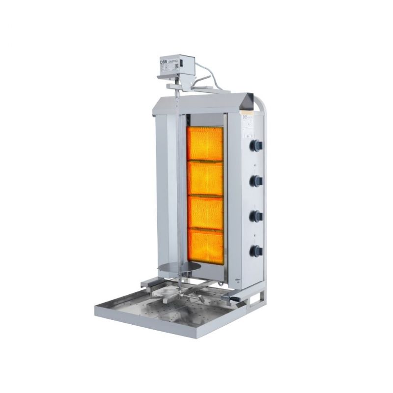 Üstten Motorlu 4 Radyanlı Kızaklı Gazlı Döner Ocağı