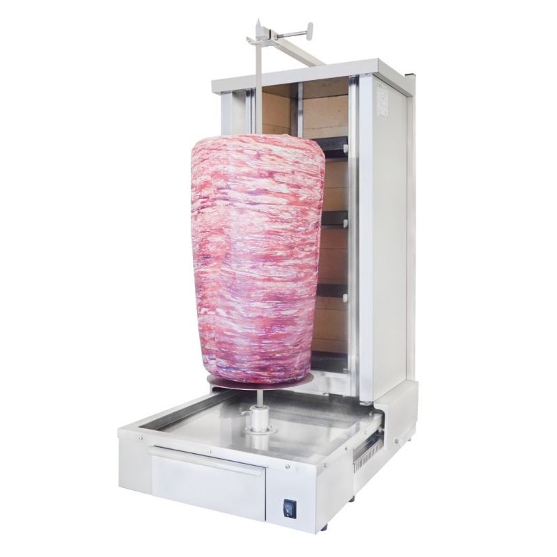 Alttan Motorlu 4 Gözlü Kömürlü Döner Ocağı