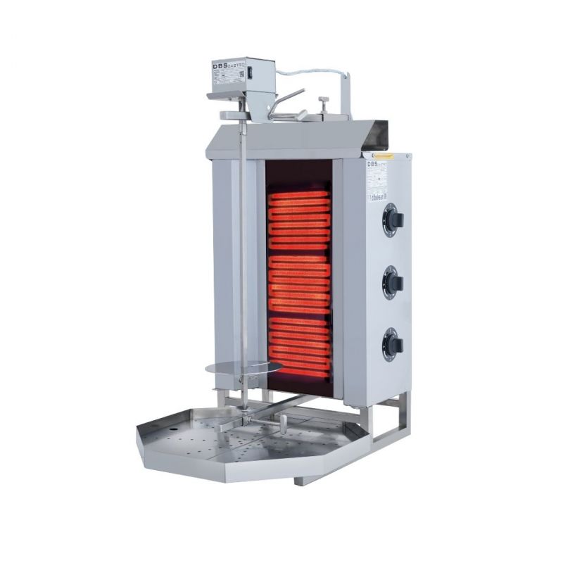 Electrical Shawarma Grill- 3 Burners with Top Motor