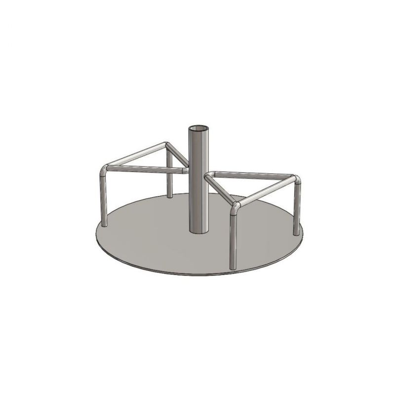 Stainless Steel  Round Skewer Stand for Doner Kebab 12x12