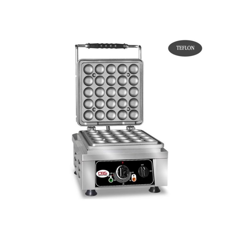 DBS - Mini Ball Waffle Maker with Cast Iron Cooking Surface