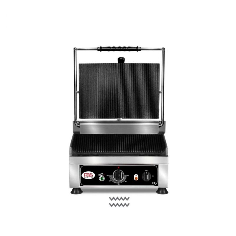 DBS - Contact grill - ▲ & ▼ ripped - with cast iron griddles, drip tray and temperature control  50° - 300° C